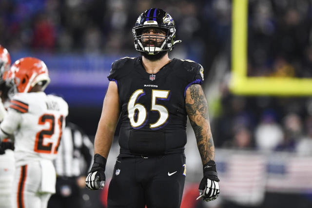 Ravens HC John Harbaugh explains how happy he is for OL Patrick Mekari on  extension