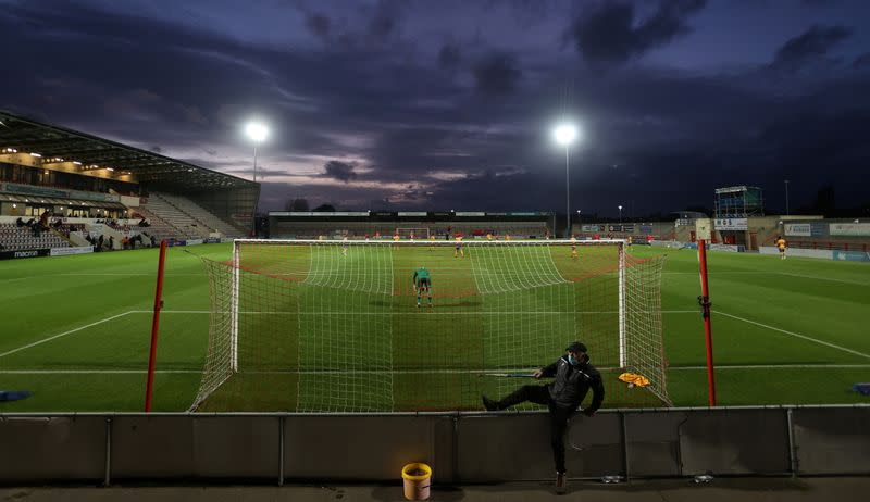 The Wider Image: A year without fans lays bare soccer's true soul