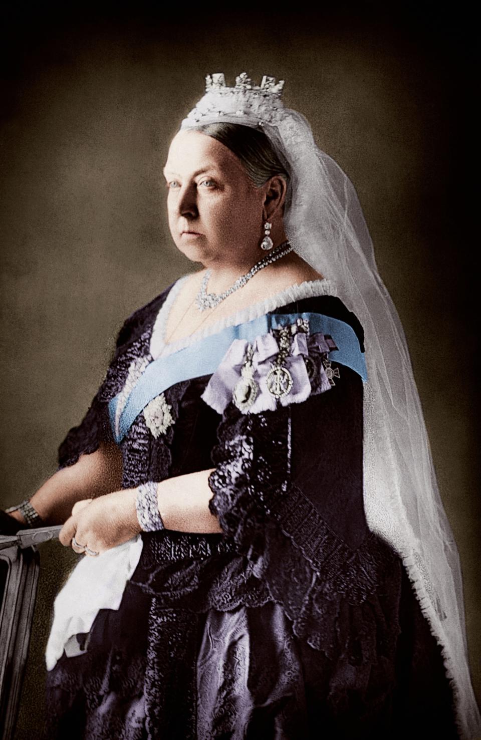 Portrait of Queen Victoria (1819-1901) of England.