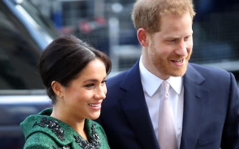 The Duke and Duchess of Sussex at Canada House - Credit: Getty