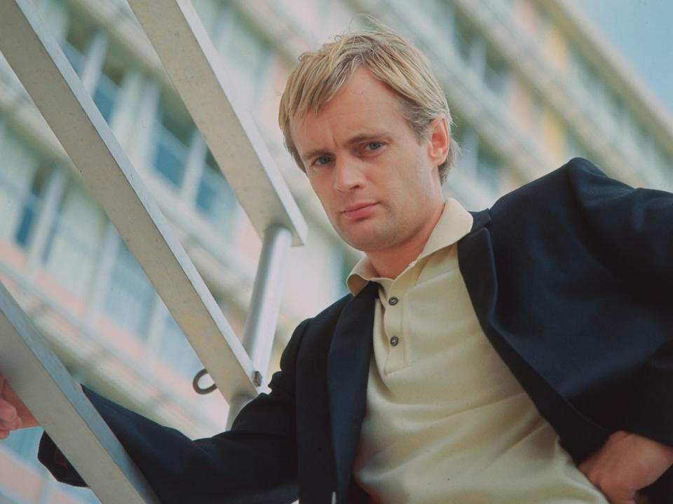 David McCallum in a black blazer