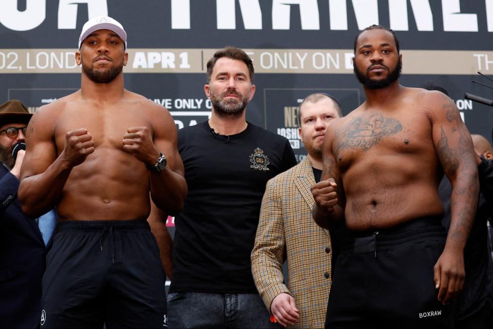 Anthony Joshua takes on Jermaine Franklin in his comeback fight on Saturday night (Action Images via Reuters)