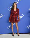 <p>Alessandra Ambrosio presumió de estilo (y de tipazo) con su minivestido de Tommy Hilfiger. (Foto: Getty Images). </p>