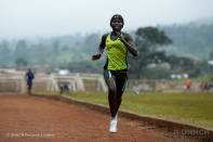 <p>Rose and her family left South Sudan and arrived in Kakuma refugee camp in 2002. They escaped because of the war. Her parents went back to South Sudan in 2008 but her siblings remained in Kakuma. During her time at school, she participated in many running competitions and in 2015 she participated in a 10 km run in Kakuma organized by the Tegla Loroupe Foundation. She has been training in the foundation ever since </p>