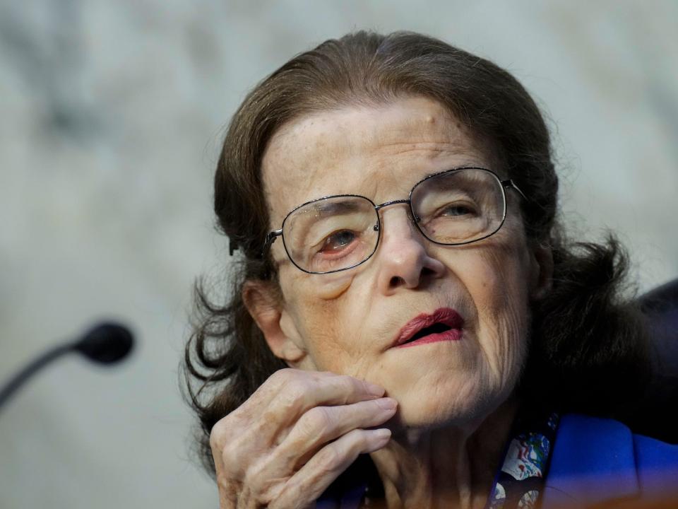 Feinstein at the Capitol on May 11.