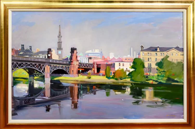 John Cunningham's Cityscape will go up for auction.