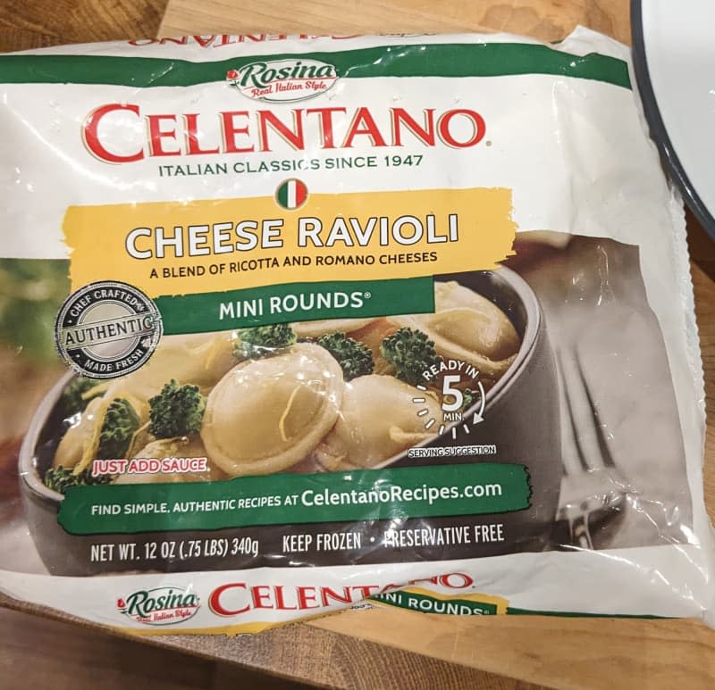 Celentano cheese ravioli.