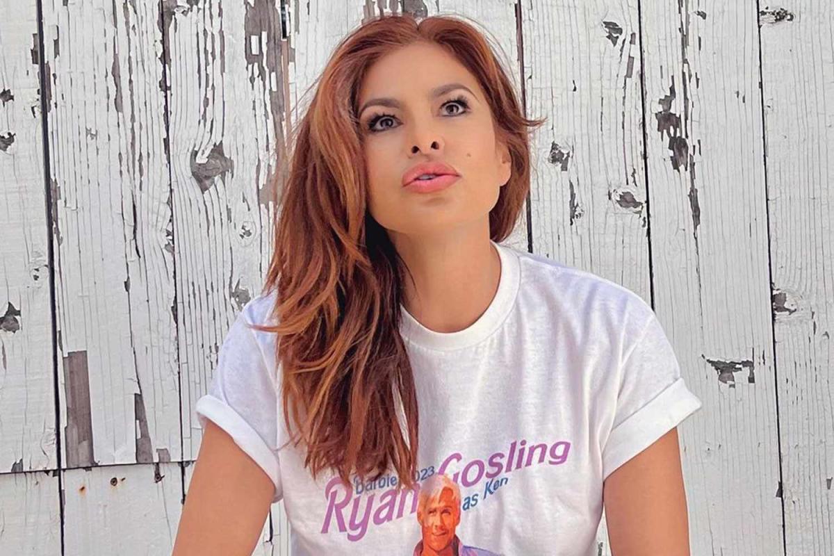 Eva Mendes Wore a T-Shirt With Ryan Gosling as Ken on It: 'Got That ...