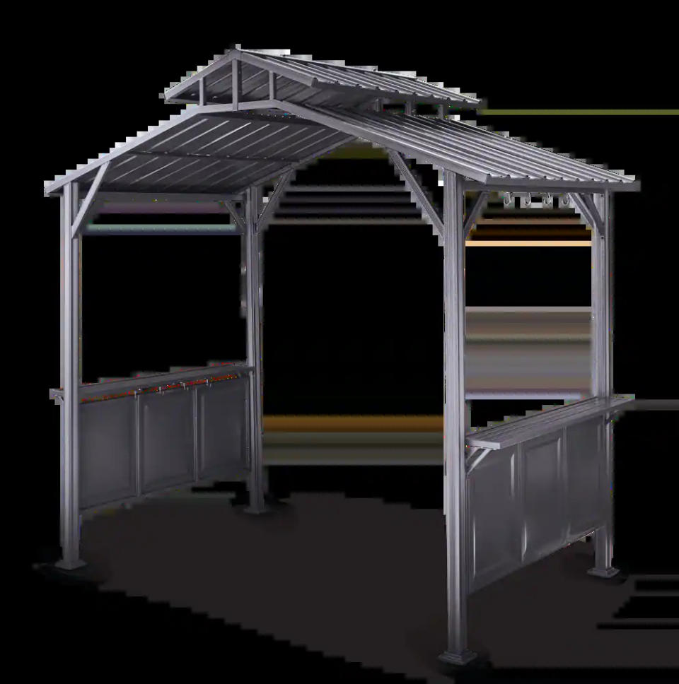 CANVAS Skyline Steel & Aluminum Frame Outdoor Patio Hard-Top Grill Gazebo. (Photo via Canadian Tire)