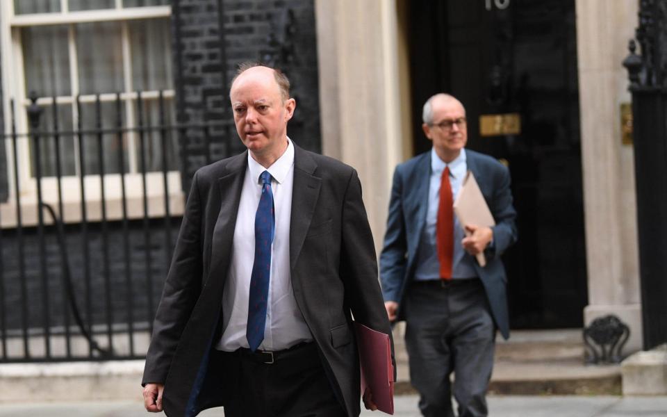 Professor Chris Whitty and Sir Patrick Vallance have been urged to give &quot;really clear&quot; information to MPs about why a second lockdown is needed - Neil Hall/Shutterstock