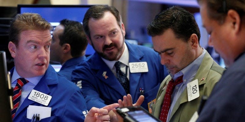 A trader works on the floor of the New York Stock Exchange (NYSE) in New York, U.S., March 1, 2017. REUTERS/Brendan McDermid