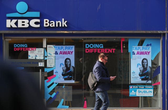 A KBC Bank branch in Dublin city centre