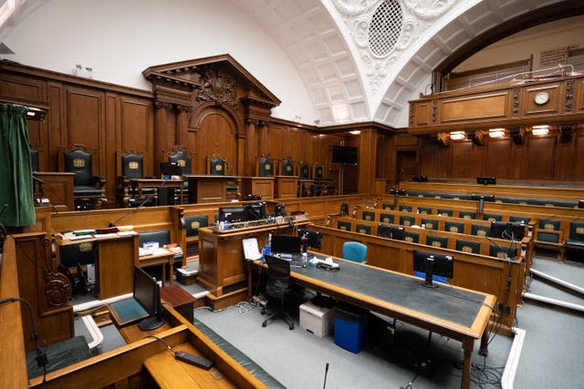 Old Bailey courtroom
