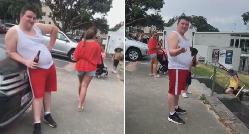 The New Zealand woman got into an argument with the family while asking them to pick up their rubbish. Source: Krista Curnow / Facebook