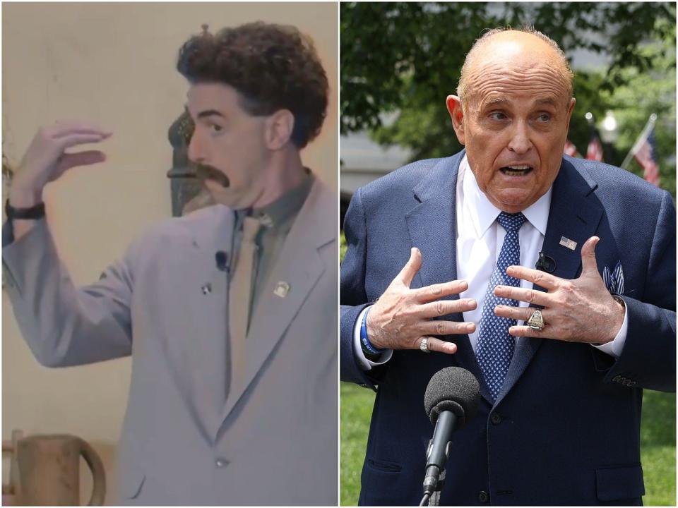 Borat video Rudy Giuliani