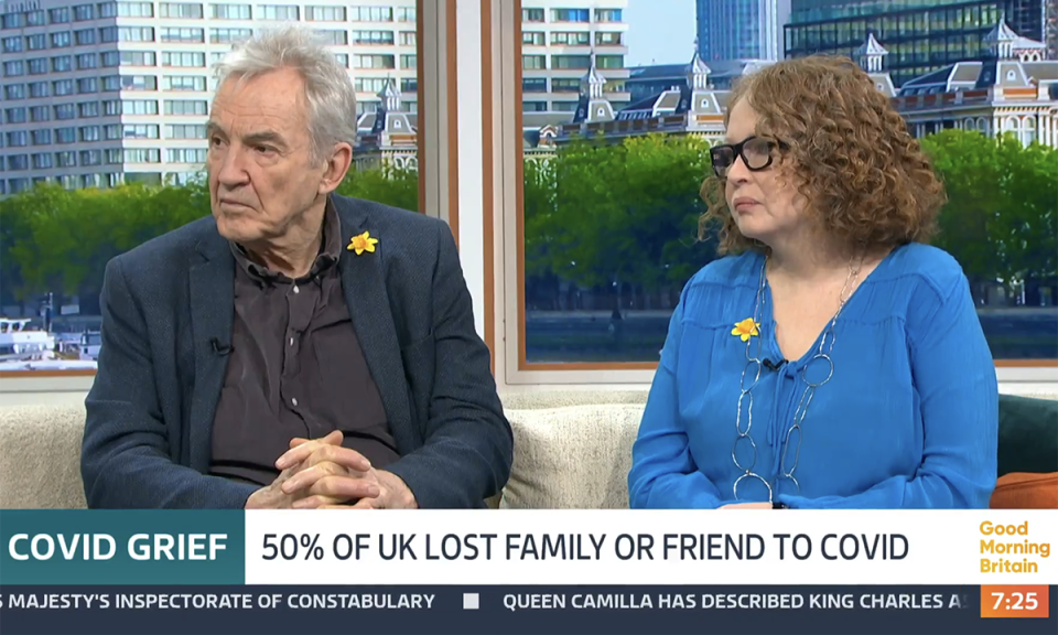 Larry Lamb reflected on losing his brother Wes to cancer in 2019. (ITV screengrab)