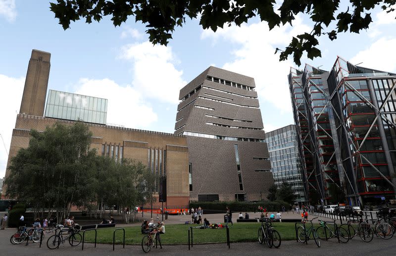 The Tate Modern, including the 10th-floor viewing platform from where a six-year-old child was reportedly thrown, is seen in London