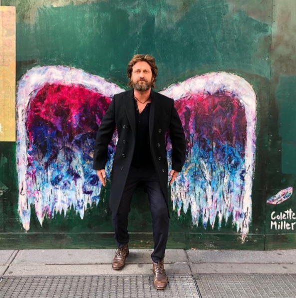 Gerard Butler has been hospitalised after a motorbike crash. Source: Instagram