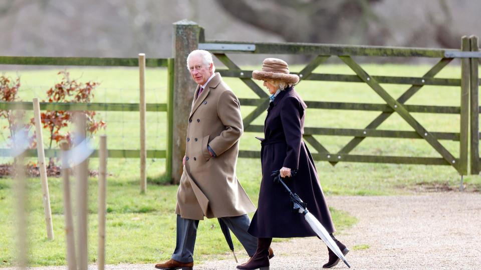 King Charles III and Queen Camilla attended the Sunday service at the Church of St Mary Magdalene