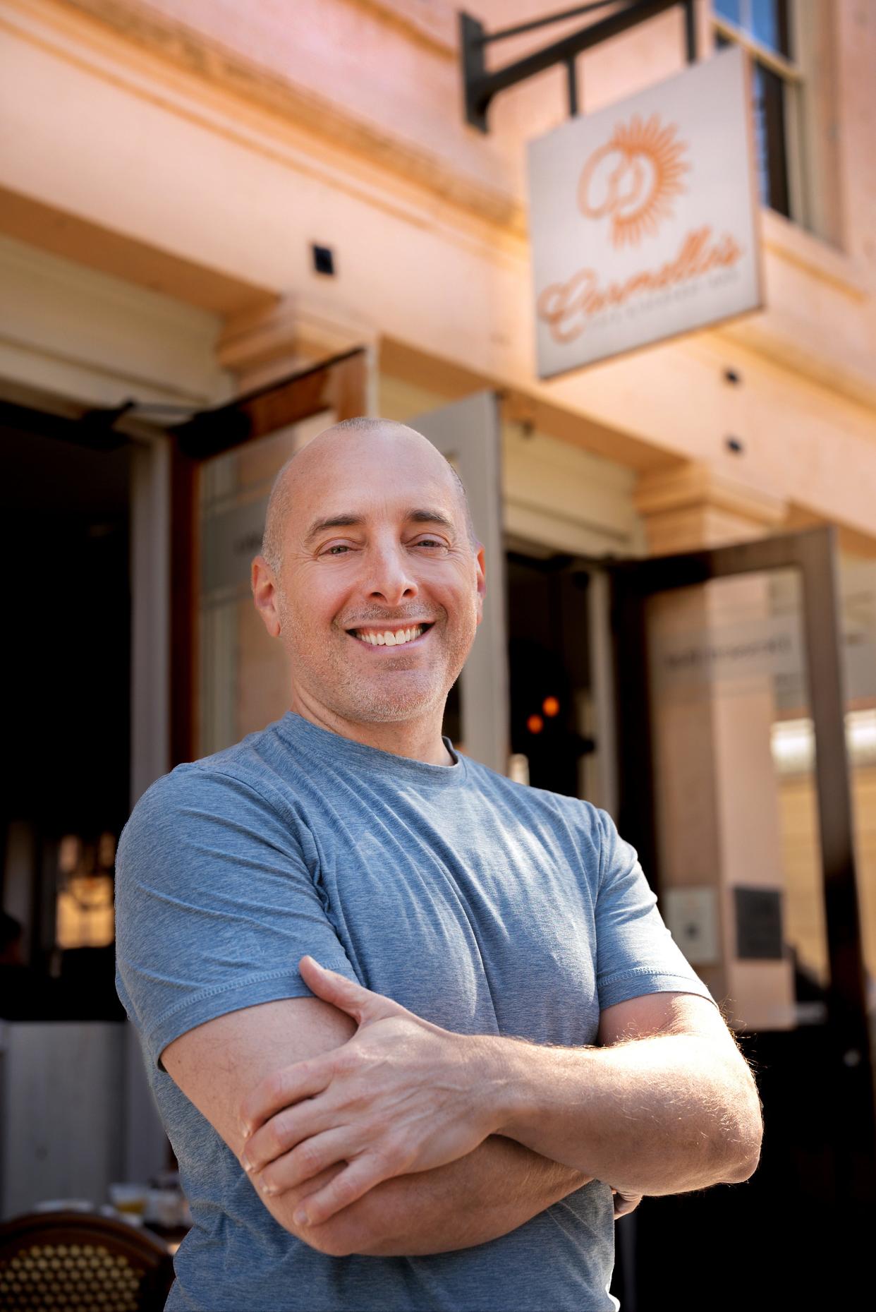 Brian Solari, owner of Charleston favorite Carmella's Cafe. A Greenville location is planned at the Camperdown development with a December 2023 opening.