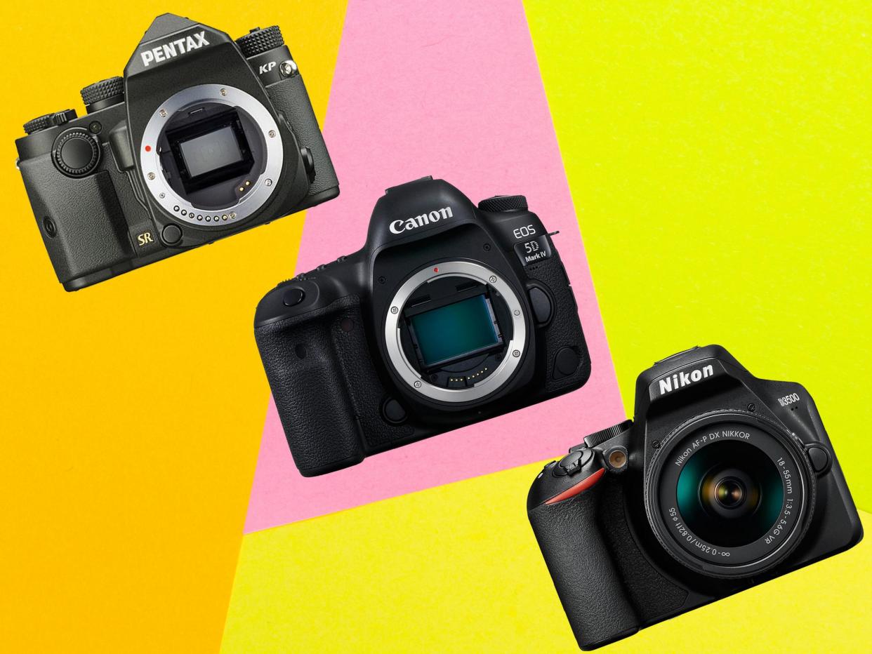 DSLR cameras are usually sold with the camera body only, to give greatest flexibility when it comes to choosing exactly the lens you want (The Independent/iStock)