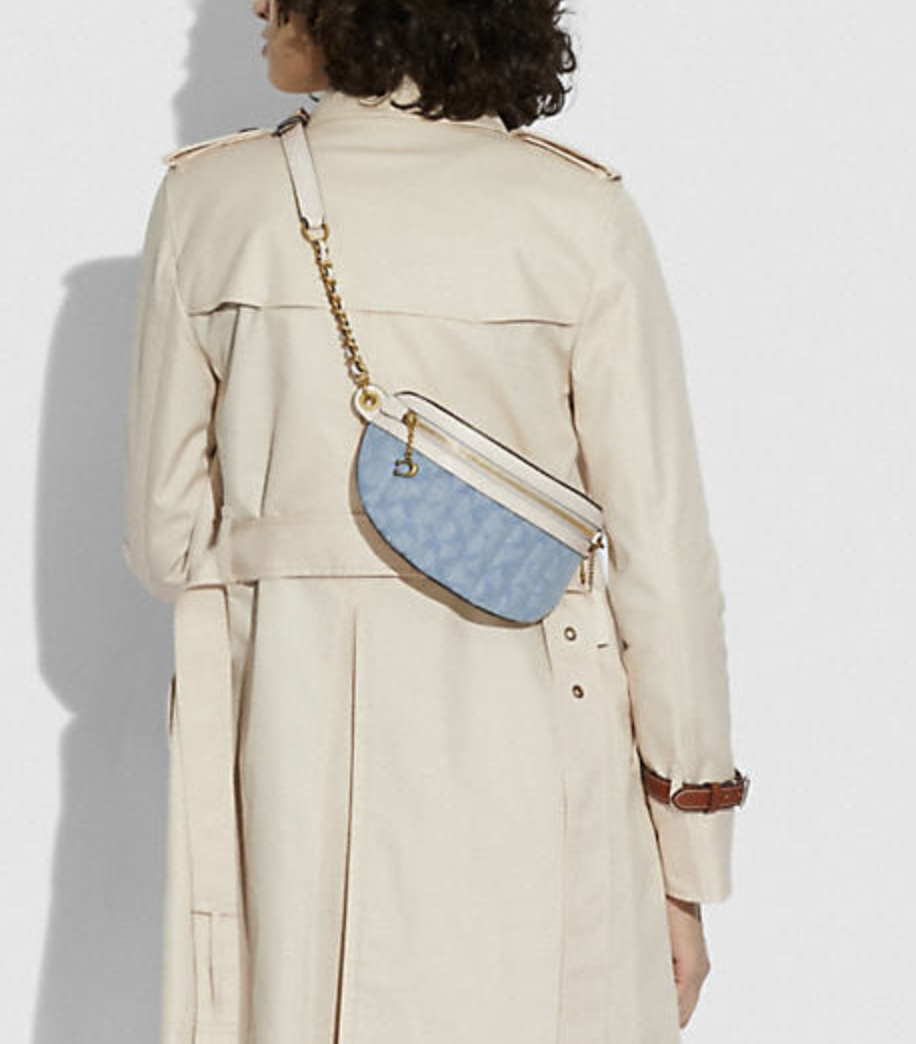 Chain Belt Bag In Signature Chambray With Quilting - Coach Canada