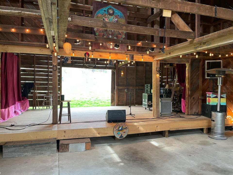 Rare Bird Farm's Tug Fork Barn can hold roughly 100 people for concerts and other events, according to owner Mitchell Davis.