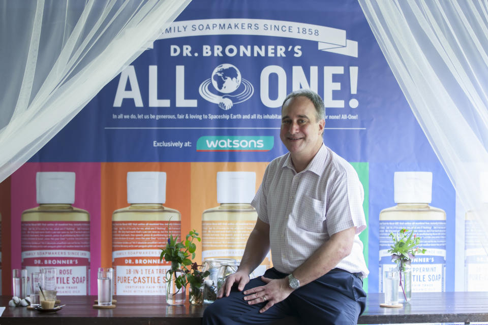 Michael Bronner, President of Dr. Bronner. (PHOTO: Watsons Singapore)