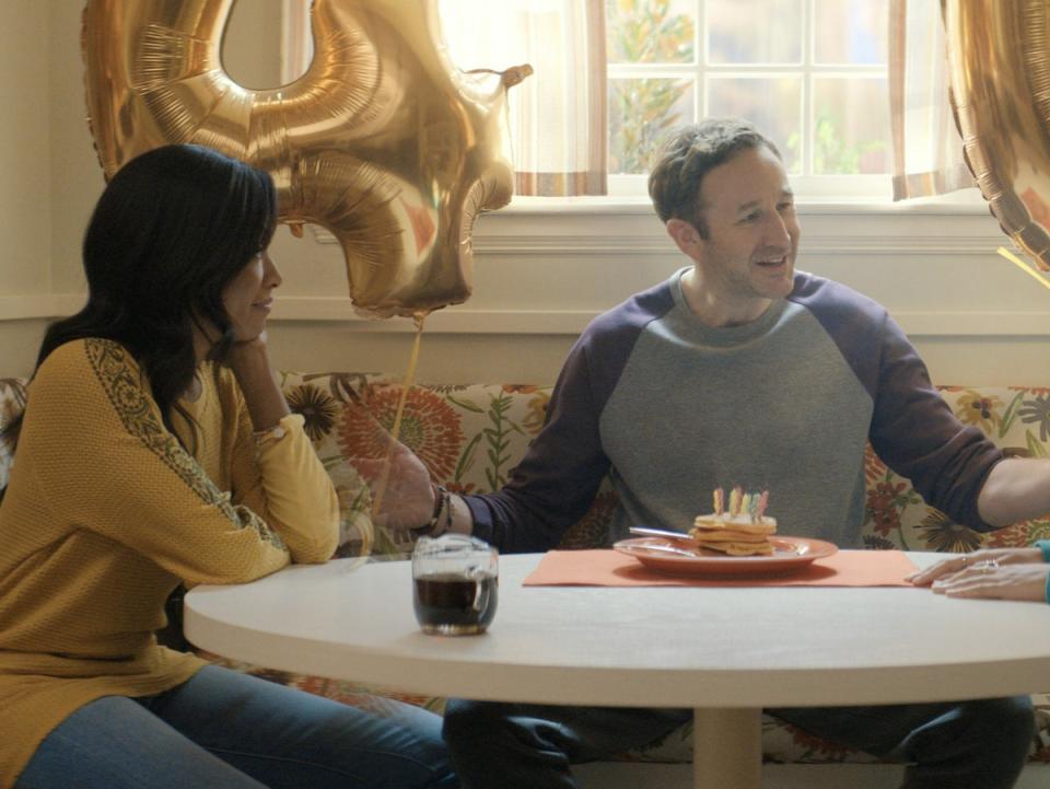 Marriage crisis: Gabrielle Dennis and Chris O’Dowd as Cassie and Dusty in ‘The Big Door Prize' (Apple)