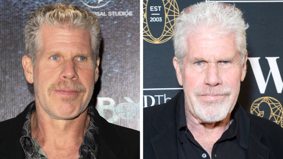 Ron Perlman Left: 2008; Right: 2023