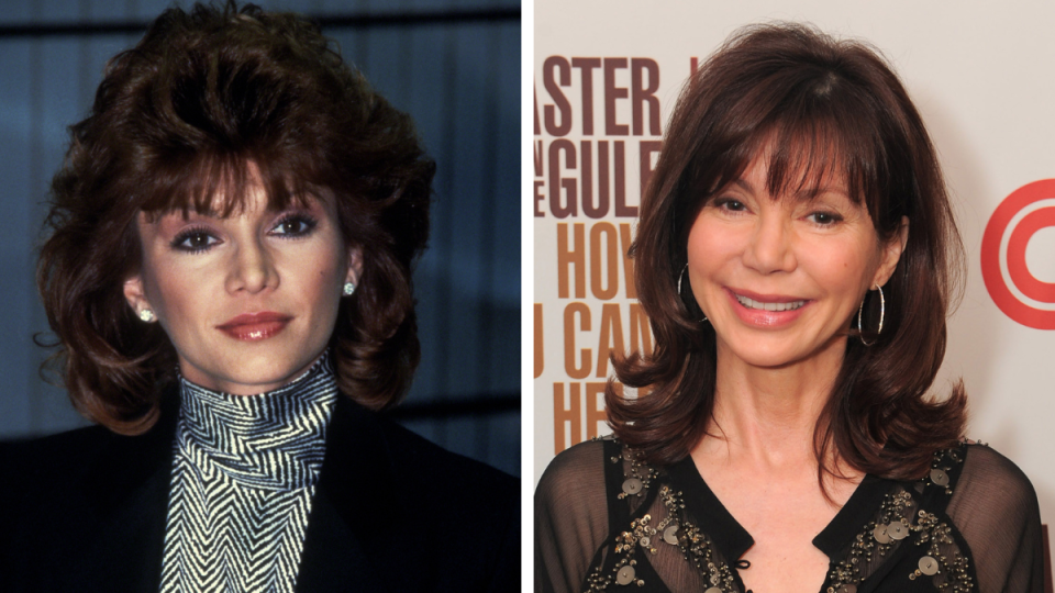 Victoria Principal in 1984 and 2010