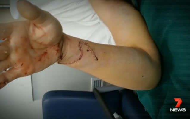 Dr Wong was stabbed 13 times by a former patient. Source: 7 News.