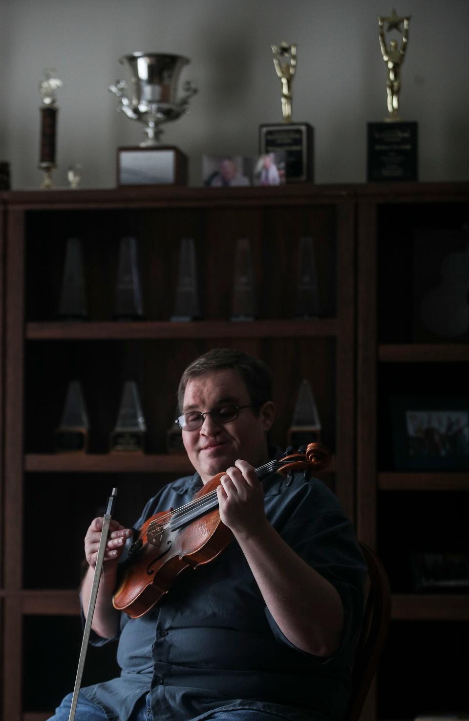 Award-winning Michael Cleveland is a renowned bluegrass musician who has played with Bela Fleck and Allison Krauss. The Clark County, Ind. native, who is blind, has a new album coming out in March. Cleveland lives in Charlestown, Ind. Feb 2, 2023