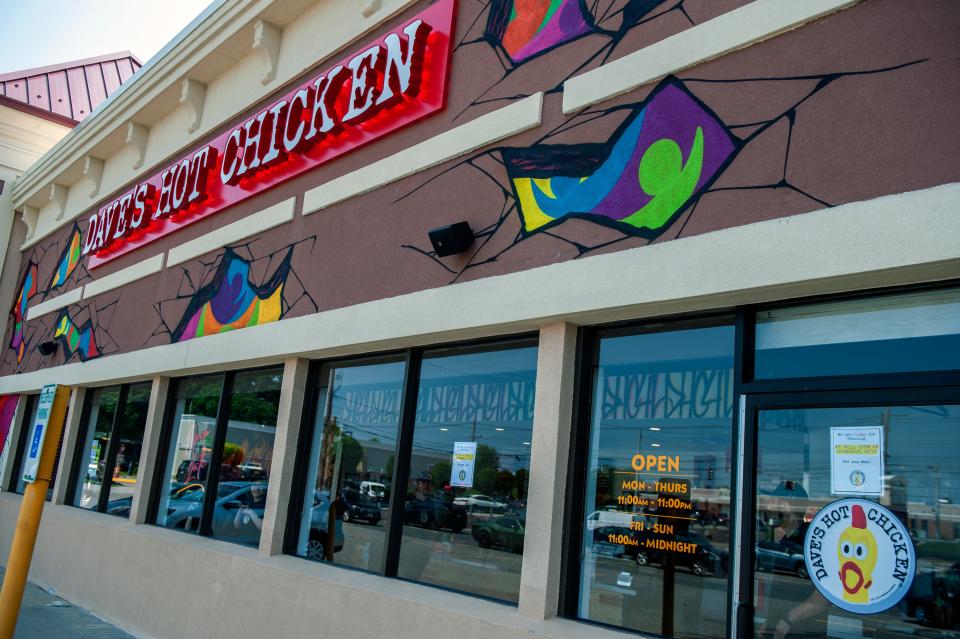 Dave's Hot Chicken has opened its fourth Massachusetts store at the Route 30 Mall on Cochituate Road in Framingham, July 26, 2023.