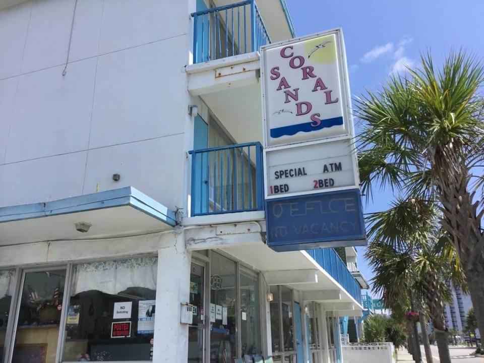 The Coral Sands and Sea Gypsy properties along N. Ocean Boulevard in Myrtle Beach have been on the market since August 2023