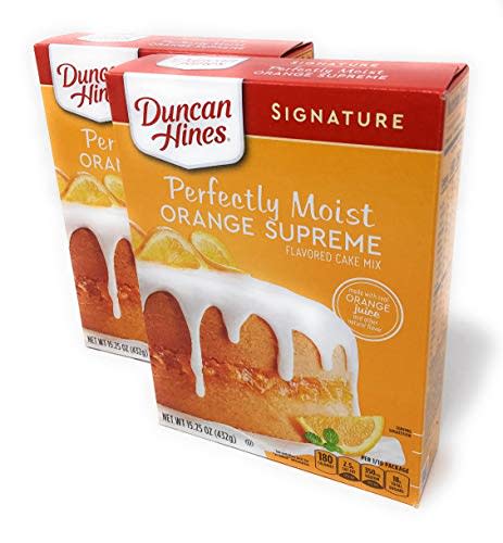 Duncan Hines Signature Orange Supreme Cake Mix 15.25oz (pack of 2)