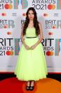 <p>American actress Olivia Rodrigo chose a lime green, strapless, tulle dress by Dior and jewellery by Shaun Leane for the award ceremony.</p>