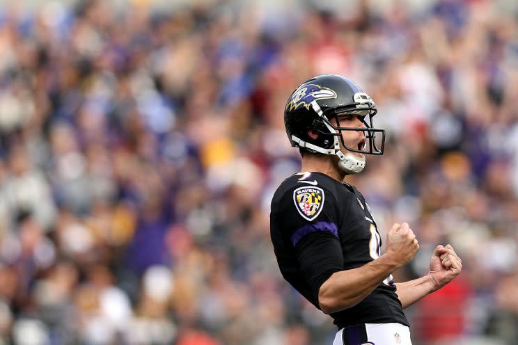 Justin Tucker (Photo by Patrick Smith/Getty Images)