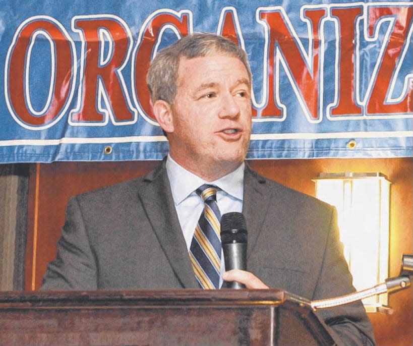 Jeffrey Chiesa, former attorney general for NJ and former U.S. senator from NJ, spoke Wednesday, Feb. 26, 2014, at the Somerset County Republicans’ annual Lincoln Day Dinner.