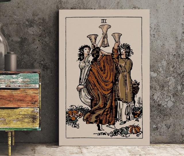 Why You Keep Pulling the Three of Cups in Your Readings, by 12th House  Tarot