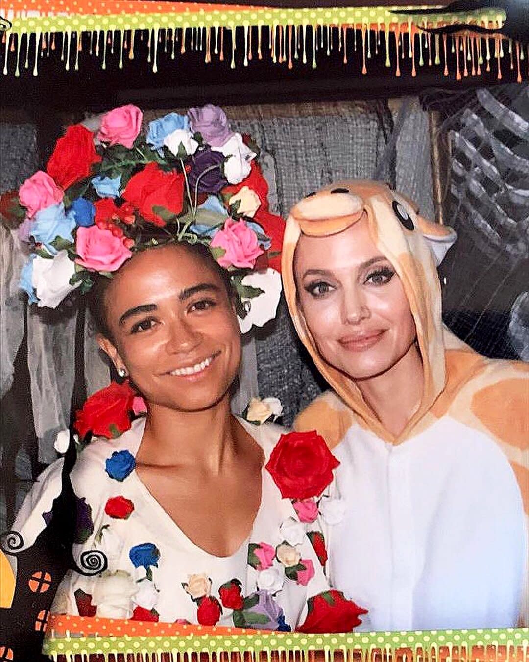 Eternals Cast Details Past Halloween Party that Featured Angelina Jolie Dressed in a Giraffe Onesie