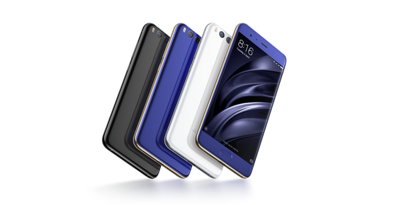 Xiaomi Mi 6 in various colors