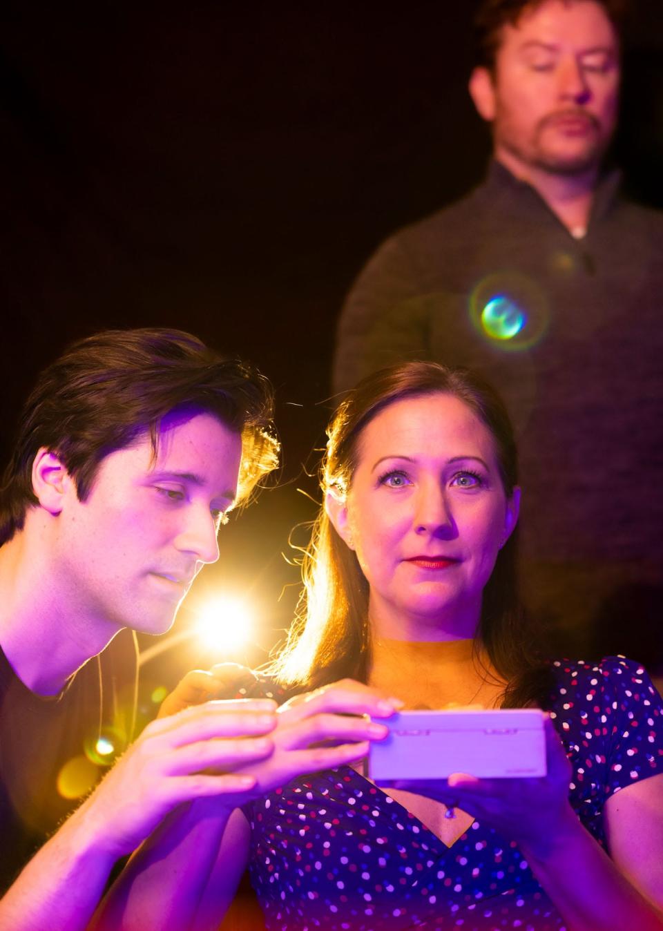 From left, Max Korn, Heather Setzler and Brent Schraff star in Opera House Theatre Co.'s production of "Next to Normal."