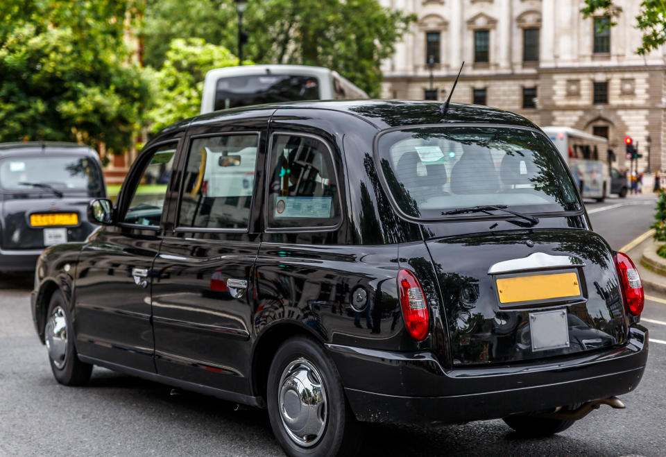 Typical Black Taxi From London City