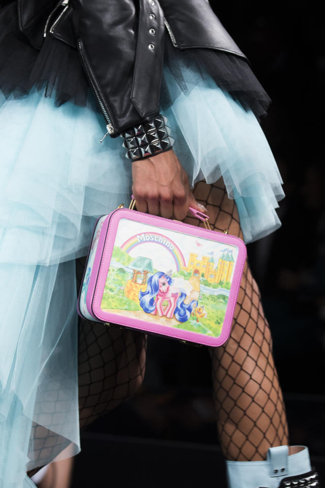 Moschino + My Little Pony Lunchbox Printed Leather Shoulder Bag In  Multicolor