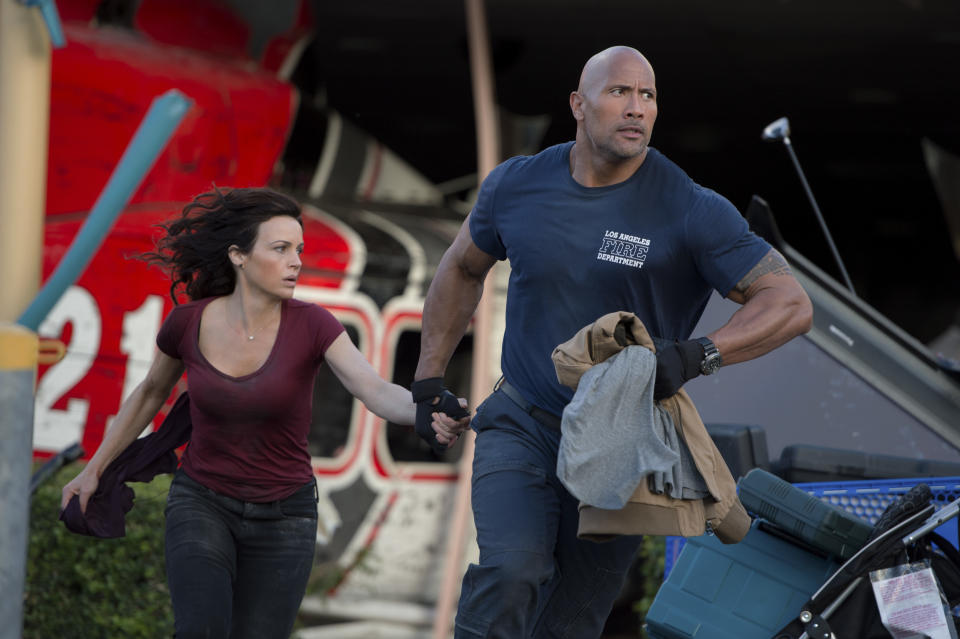 Directed by Brad Peyton • Written by Allan Loeb, Carlton Cuse, Carey Hayes, Chad Hayes, Jeremy Passmore and Andre Fabrizio <br> <br> Starring Dwayne Johnson, Alexandra Daddario, Paul Giamatt, Kylie Minogue, Carla Gugino and Colton Haynes <br> <br> <strong>What to expect:</strong> Can Dwayne Johnson topline an action blockbuster as lucratively as he has the "Fast & Furious" sequels and brand-name fare like "Hercules" and "G.I. Joe: Retaliation"? He's pretty much selling this movie solo style, unless people are naturally inclined to see a $100 million disaster flick about a California earthquake. What's that you say? "The Day After Tomorrow" grossed $544 million? Oh, okay. [<a href="https://www.youtube.com/watch?v=23VflsU3kZE" target="_blank">Trailer</a>]