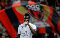 Soccer Football - Champions League - OGC Nice vs Ajax Amsterdam - Third Qualifying Round First Leg - Nice, France - July 26, 2017 Nice's Mario Balotelli celebrates scoring their first goal REUTERS/Eric Gaillard