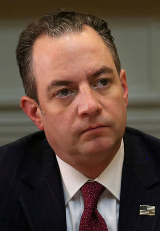 Chief of Staff Reince Priebus is pictured at the White House in Washington, U.S., June 26, 2017. Picture taken June 26, 2017. REUTERS/Carlos Barria