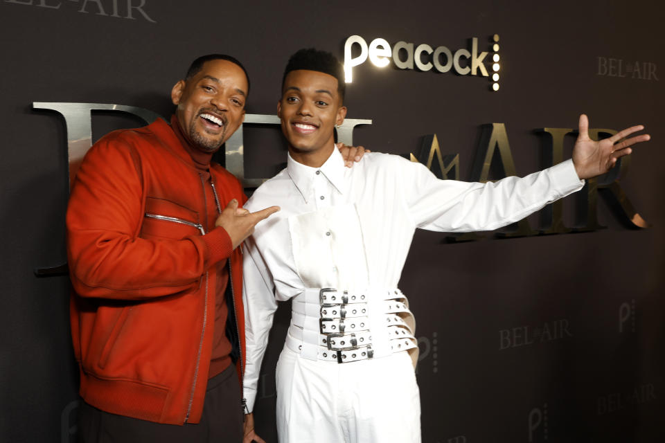 Will Smith, Jabari Banks attend Peacock&#39;s New Series 