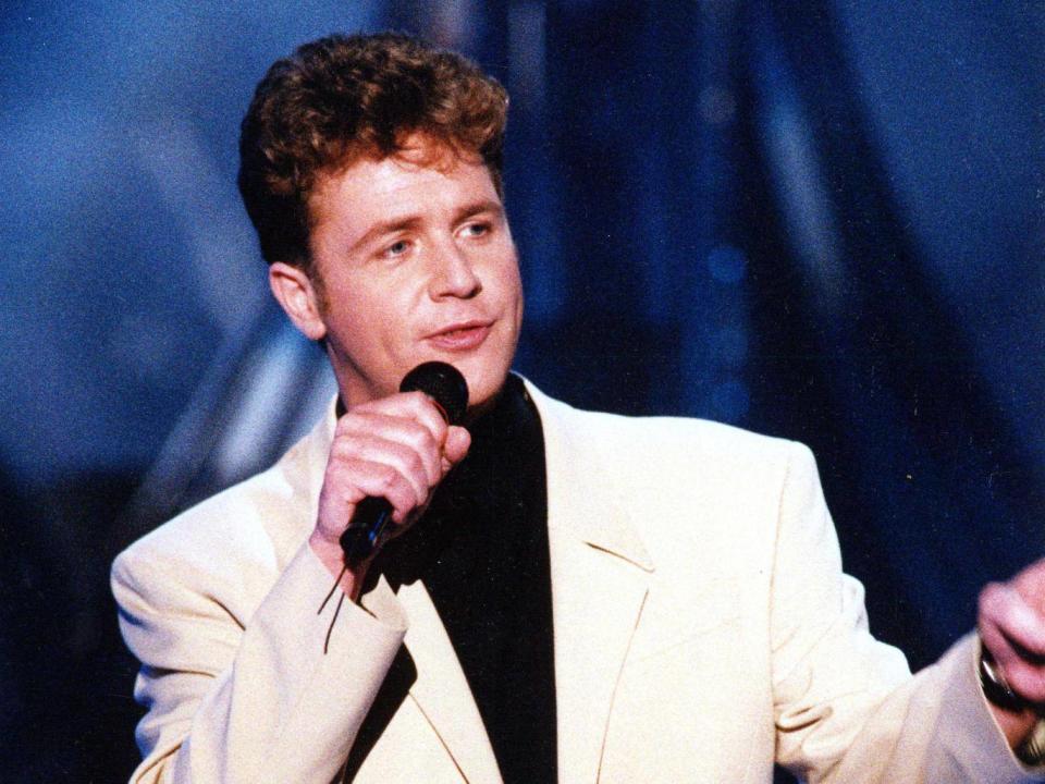 Ball represented the United Kingdom in the Eurovision Song Contest, finishing second with the song ‘One Step Out of Time’ in 1992 (Rex)